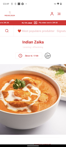 Android application Royal Indian Zaika screenshort