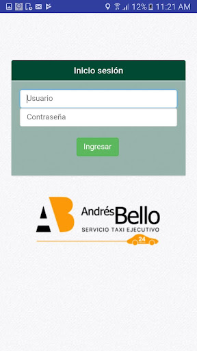 Android application Radio Taxi Andrés Bello screenshort
