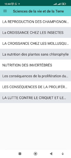 Cours SVT 5ème Année Collège Screen 3