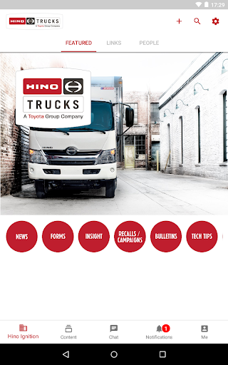 Hino Ignition Screen 1
