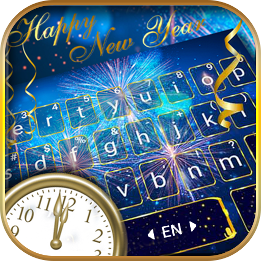 New Year Firework 2018 Keyboar logo