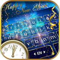 Тема для клавиатуры New Year Firework 2018