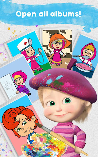 Masha and the Bear: Free Coloring Pages for Kids 1.6.9 screenshots 24