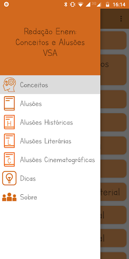 Android application Redação Enem Conceitos Alusões screenshort