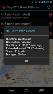 Ottawa Bus Follower Screenshot