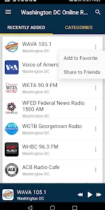 Radios from Washington
