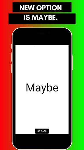 Yes No Maybe Decision Maker Screen 2