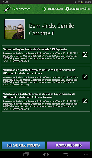 Coletor de Dados do SIExp Screen 3