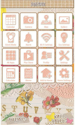 Vintage Rose Theme +HOME Screen 3