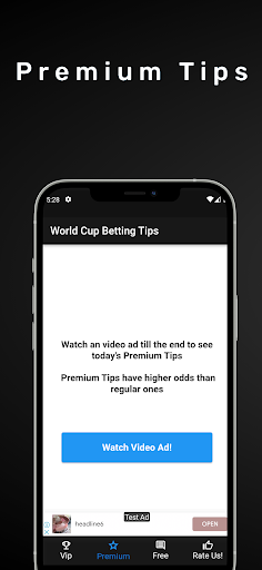 Android application WorldCup Betting Tips screenshort