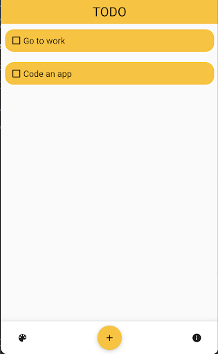 Android application TODO App screenshort