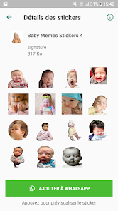 Captura de Pantalla 5 Pegatinas de bebes graciosos android