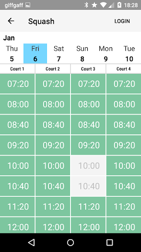 Android application Wellington Health & Fitness screenshort
