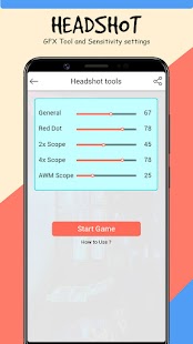 Headshot GFX Tool and Sensitivity settings Guide Screenshot