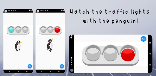 Android application Traffic Light with Penguin screenshort