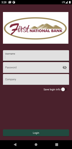 Android application mybizFNBmobile screenshort