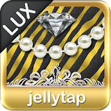 Luxury Theme Gold Zebra SMS ★ icon
