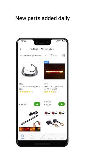 CafeRacerWebshop.com Screen 2
