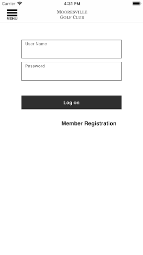 Android application Mooresville Golf Club screenshort