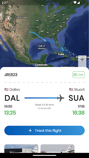 Screenshot of Flight Tracker & Flight Radar