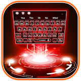 Neon Red Technology Keyboard Theme icon