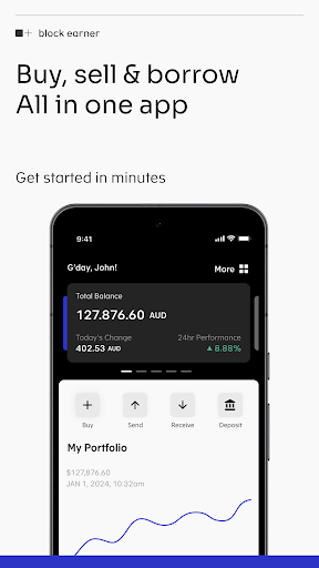 Android application Block Earner: Crypto App screenshort
