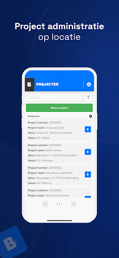 Android application Bouwportaal V1 screenshort