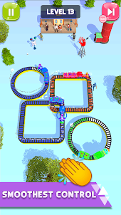 Train Race Game - Perfect Time
