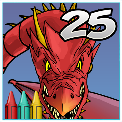 Coloring Book 25: Dragon Attac 4 Icon