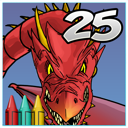 Coloring Book 25: Dragon Attac logo