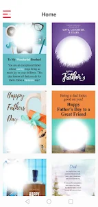 happy fathers day photo frame
