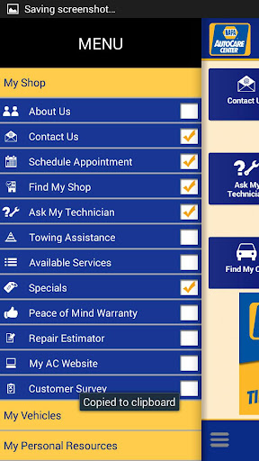 NAPA AutoCare Screen 2