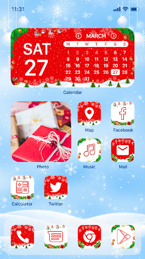 Android application Wow Christmas Sweet Theme screenshort