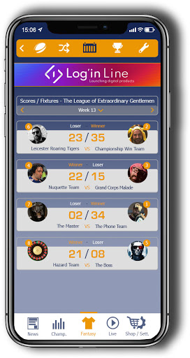 Fantasy Rugby World Screen 3