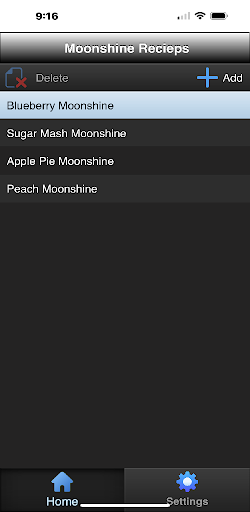 Android application Moonshine Recipe's screenshort