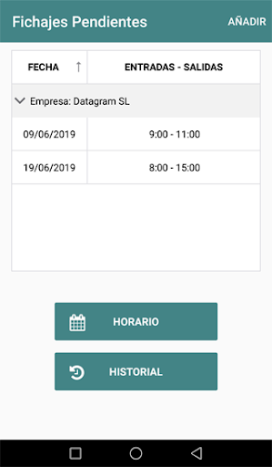Android application RHT screenshort