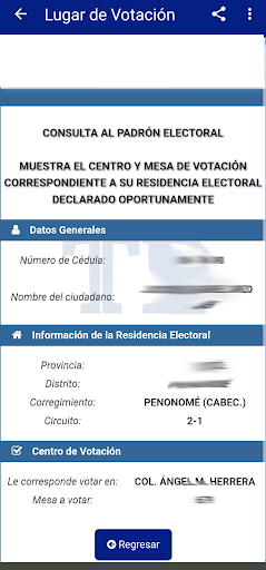 Lugar de Votación Panamá