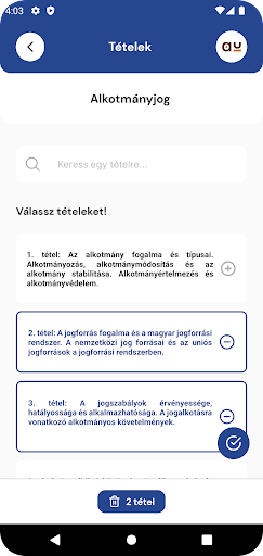Aurum KvízApp Screen 3