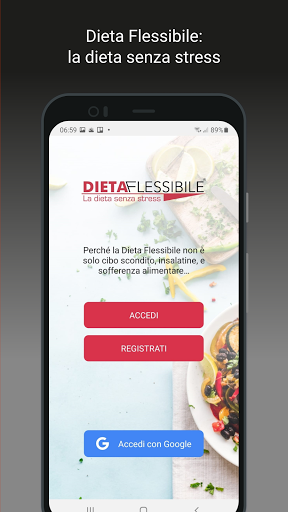 Android application Dieta Flessibile screenshort