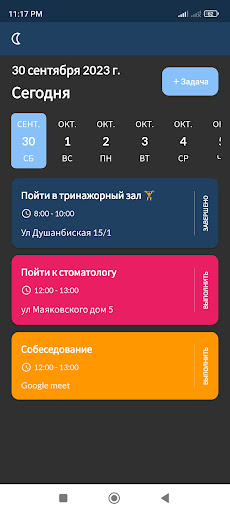 Мои Задачи Screen 2