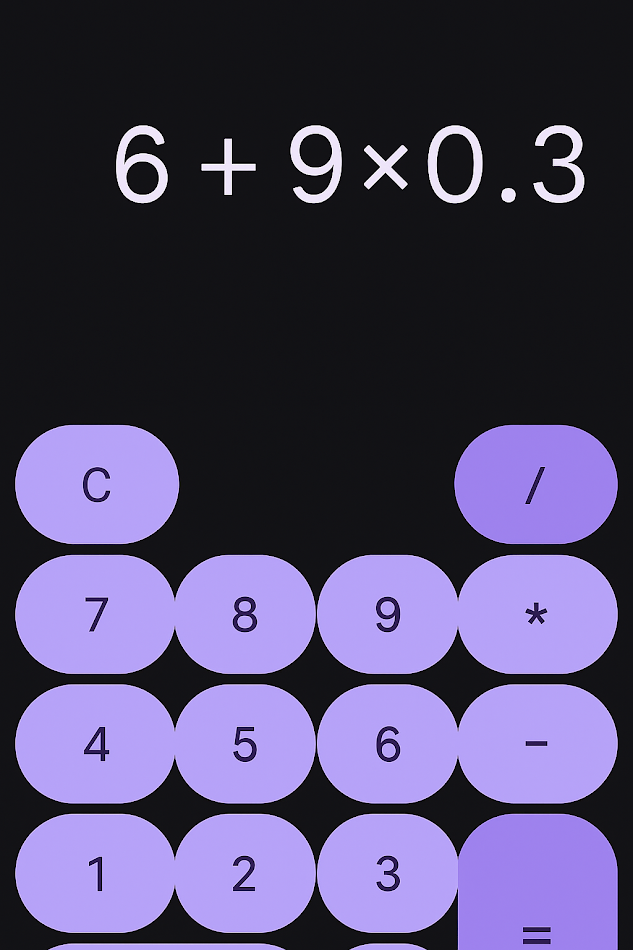 #3. Mini Calculator (Android) Podle: Zal Dev