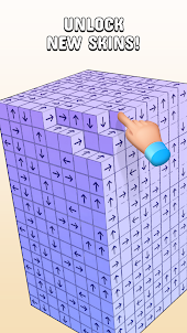 Tap to Unblock 3d Cube Away