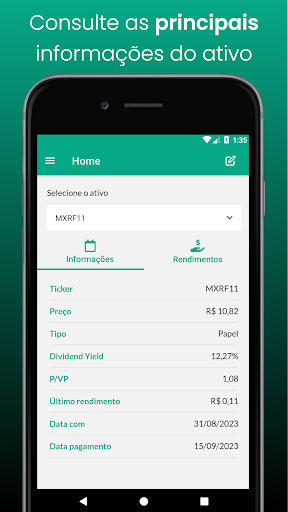 Calculadora de Dividendos FIIs Screen 3