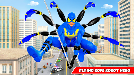 Rope Robot Hero Superhero Game