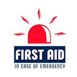 FIRST AID in case of emergency icon