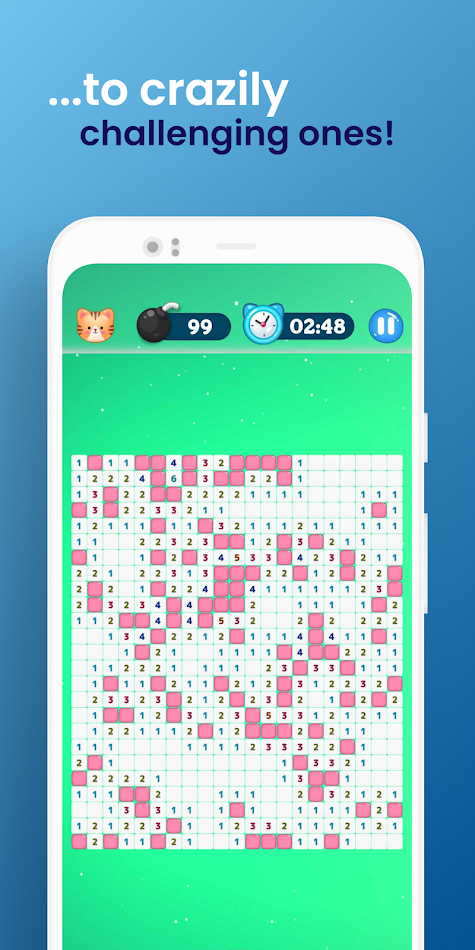 #4. Cat Sweeper: minesweeper game (Android) Podle: Katgames