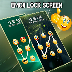 Pantalla de bloqueo de emojis