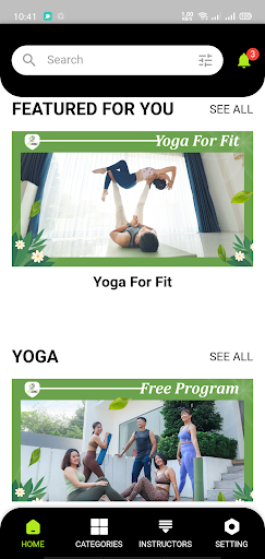 Android application FITZONE screenshort