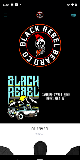 Android application BLACK REBEL BEARD CO screenshort