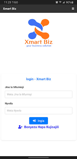 Android application Xmart Biz screenshort